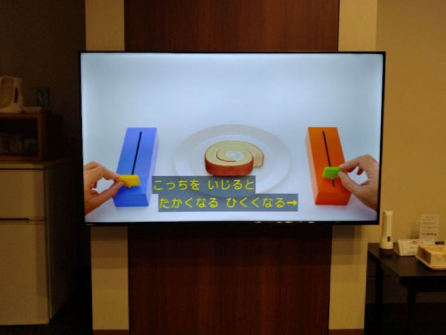客室に視聴覚障者向け（字幕）テレビの設置